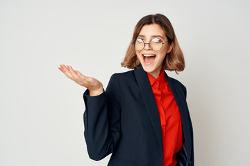 woman in office suit