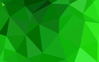 Light Green vector shining triangular layout.