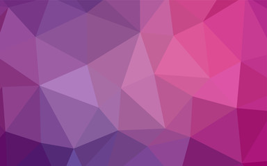 Obraz premium Light Purple, Pink vector abstract polygonal template.