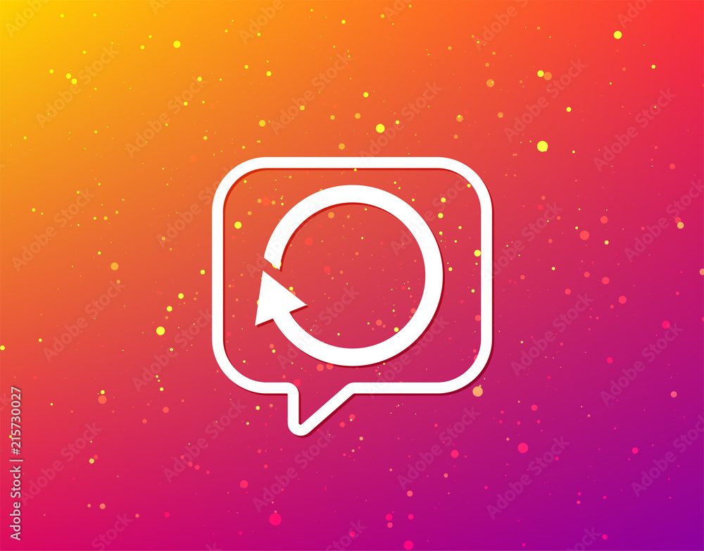 Poster update icon. refresh or repeat sign.