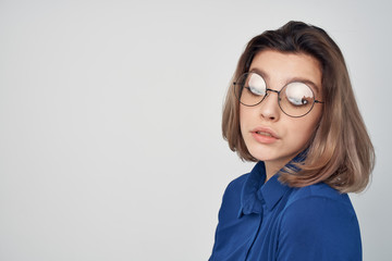 Fototapeta premium business woman with glasses