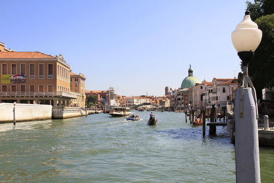 Venice canal - famous place, Veneto, Italy.