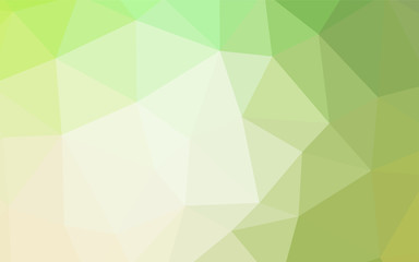 Light Green vector abstract mosaic backdrop.