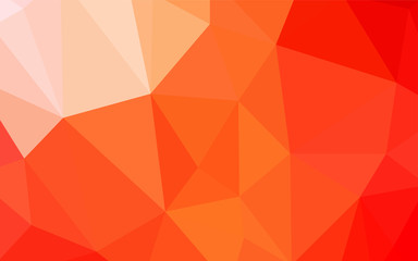Fototapeta premium Light Orange vector shining triangular layout.