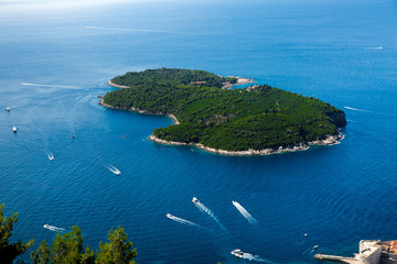Lokrum island in Montenegro
