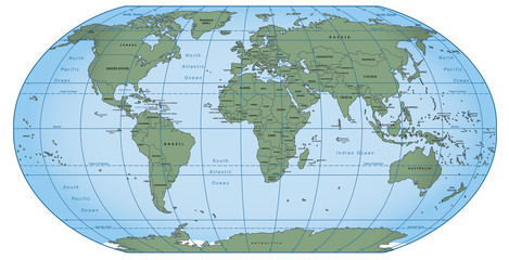 political map vector