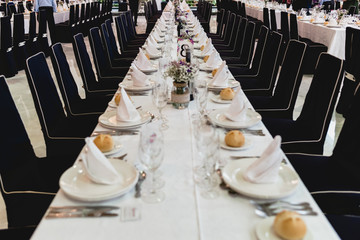 Retro empty vintage style wooden chairs for events and weddings