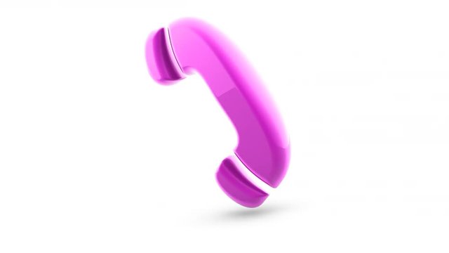 Call icon. Looping footage has 4K resolution. Encoder Prores 4444. 