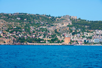    Sea side of Alanya, Turkey.