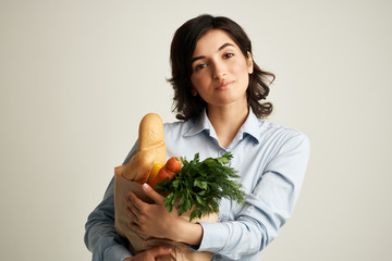 food package woman cooking