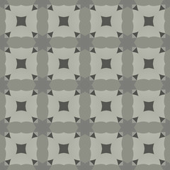 Naklejka premium Design for printing on fabric, Wallpaper, inter-carrier objects in traditional tile style. Classic ornament of different shades of gray