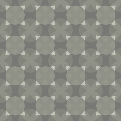 Design for printing on fabric, Wallpaper, inter-carrier objects in traditional tile style. Classic ornament of different shades of gray
