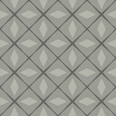 Design for printing on fabric, Wallpaper, inter-carrier objects in traditional tile style. Classic ornament of different shades of gray