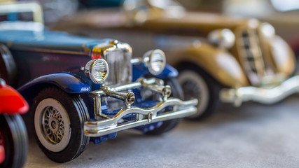 old car model. replica of vintage car. collectible toys