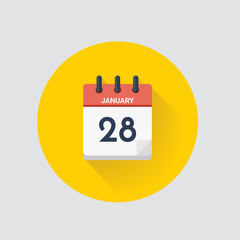 Day calendar with date January 28.