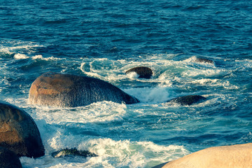 Where the sea meets rocks