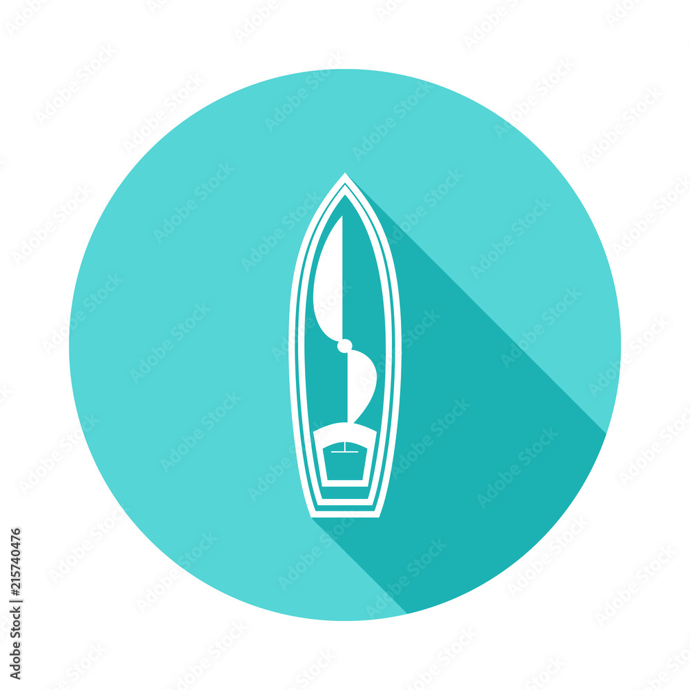 Aufkleber sailing ship icon in flat long shadow. one of ships collection icon can be used for ui/ux