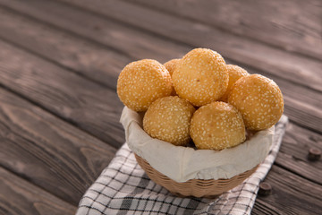 onde-onde. indonesian traditional street food