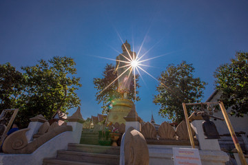 Wat Phra That Khao Noi, a beautiful statue in Nan province, Thailand.