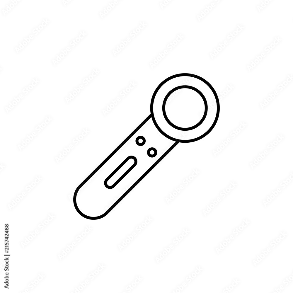 Poster playing stick icon. element of virtual reality for mobile concept and web apps illustration. thin li