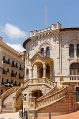 Fototapeta na wymiar Monaco courthouse facade