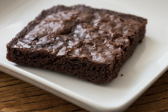 Chocolate Brownie on a Plate