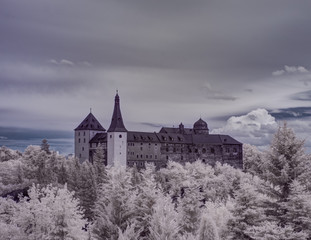 infrared photography - ir photo of landscape under sky with clouds - the art of our world in the...