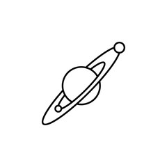 planet icon. Element of space for mobile concept and web apps illustration. Thin line icon for website design and development, app development