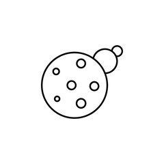 parade of planets icon. Element of space for mobile concept and web apps illustration. Thin line icon for website design and development, app development