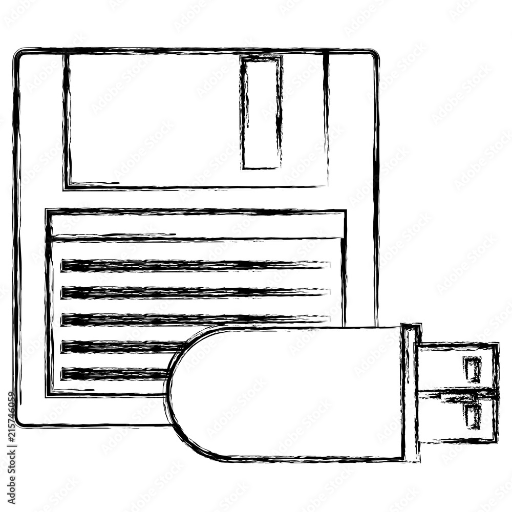 Poster floppy disk with usb memory