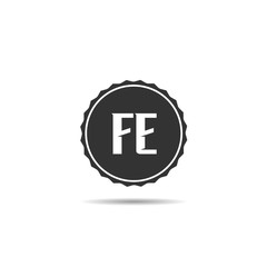 Initial Letter FE Logo Template Design