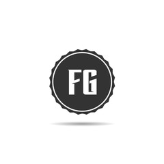 Initial Letter FG Logo Template Design
