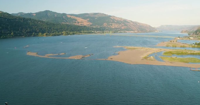 Hood River Oregon Aerial Reveal From Above