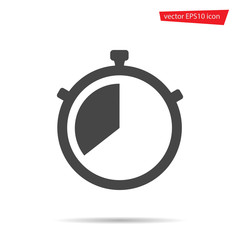 Stop Watch icon. Stopwatch timer vector isolated. Modern simple flat sign. Business, internet concep