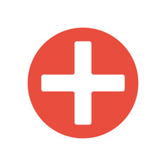 Color Medicine icon isolated on background. Modern flat pictogram, business, marketing, internet con