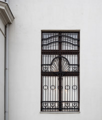 Beautiful forged iron window frame
