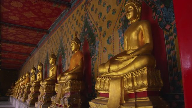 Buddhist Statues at Wat Arun in Bangkok, Thailand