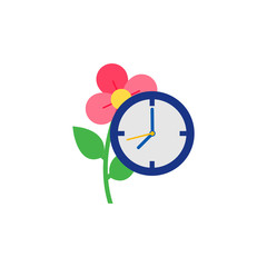 Time Gardening Logo Icon Design