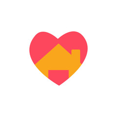 Love Home Decor Logo Icon Design