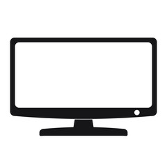 Monitor icon, modern tv icon. TFT LED wide screen smart tv icon