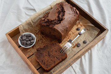 Schokoladen Bananen Brot 