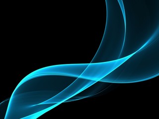      Abstract Soft Color Blue Wave Background 