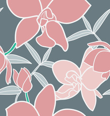 tropical plant seamless pattern2