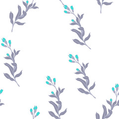 Elegance pattern with flowers and leaf.Floral vector illustration.