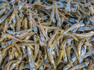 Dried fish at the market