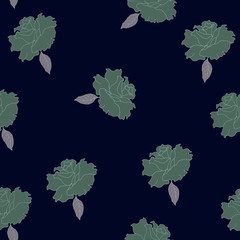 Fototapeta na wymiar Elegance pattern with flowers and leaf.Floral vector illustration.