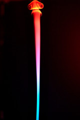 Colorful smoke on a black background