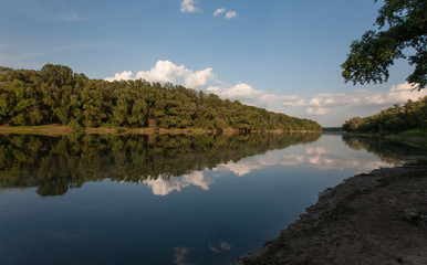 Fototapeta premium landscape with river