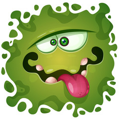 Cute, funny, crazy monster character. Helloween illustration Vector eps 10