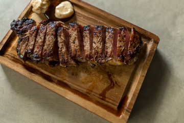 australia wagyu beef medium rare steak